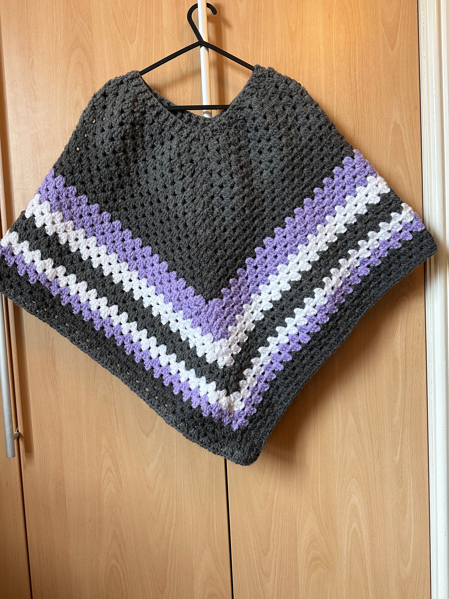 Crochet Poncho(Large/long with/without sleeve or turtle neck)