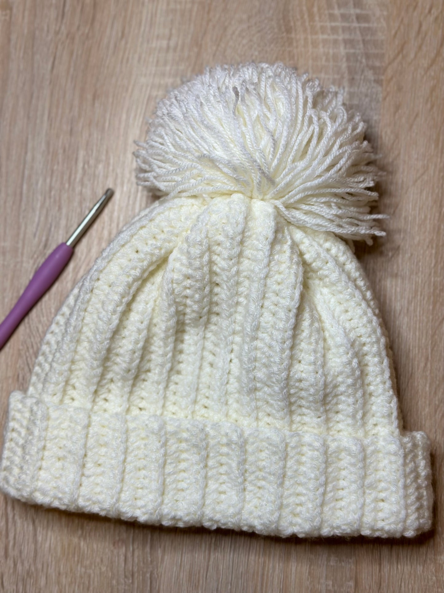 Crochet straight hat
