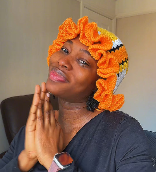 Ruffle hat (Full ruffles- Multicolored)